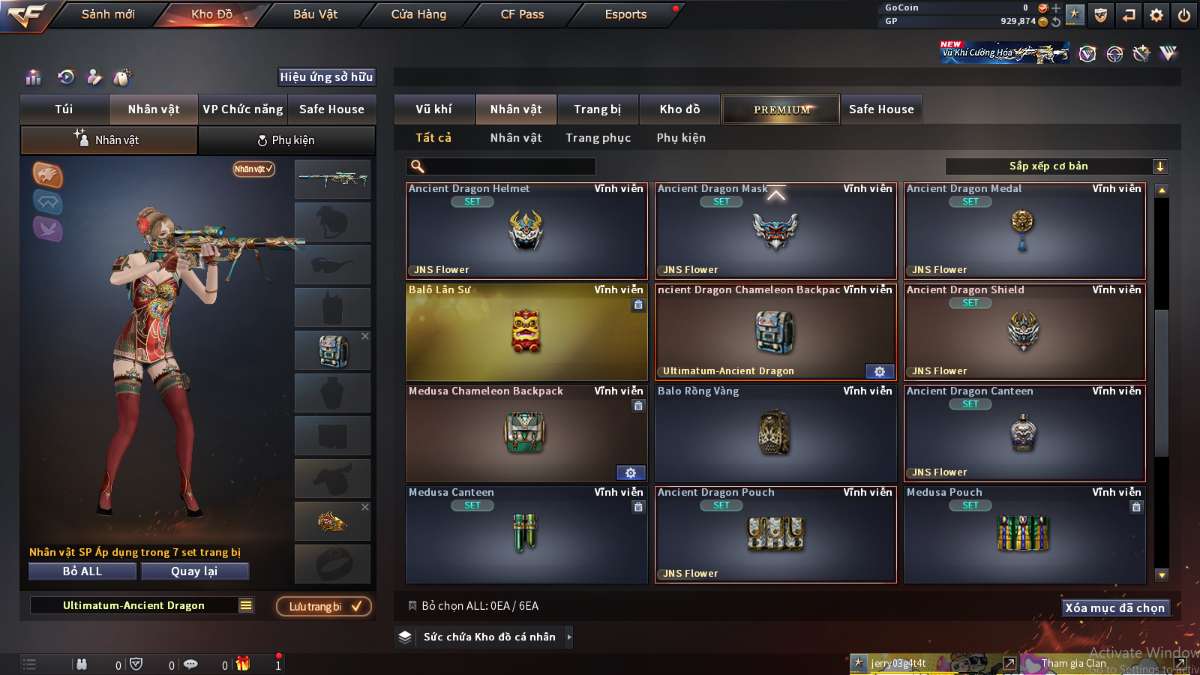 shop acc cf uy tin gia re